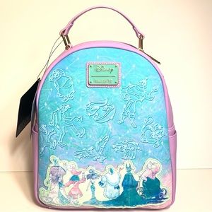 NWT. Loungefly Disney Villains Constellations Mini Backpack